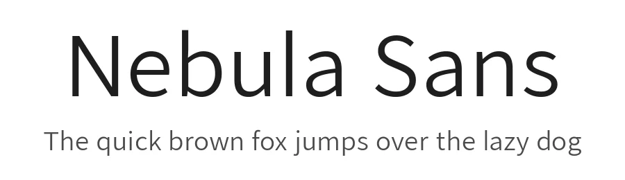 Nebula Sans