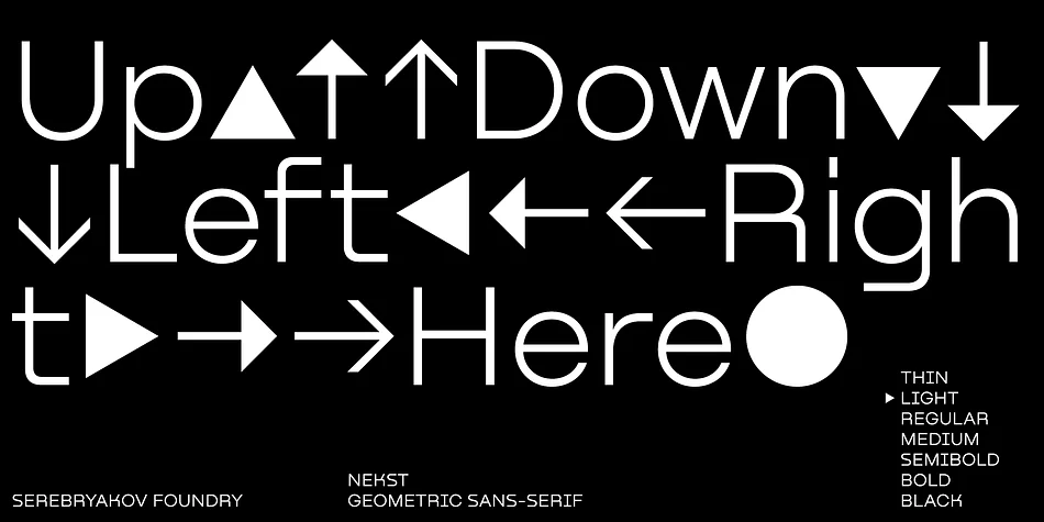 Nekst by Serebryakov — Display Font — thumbnail 5