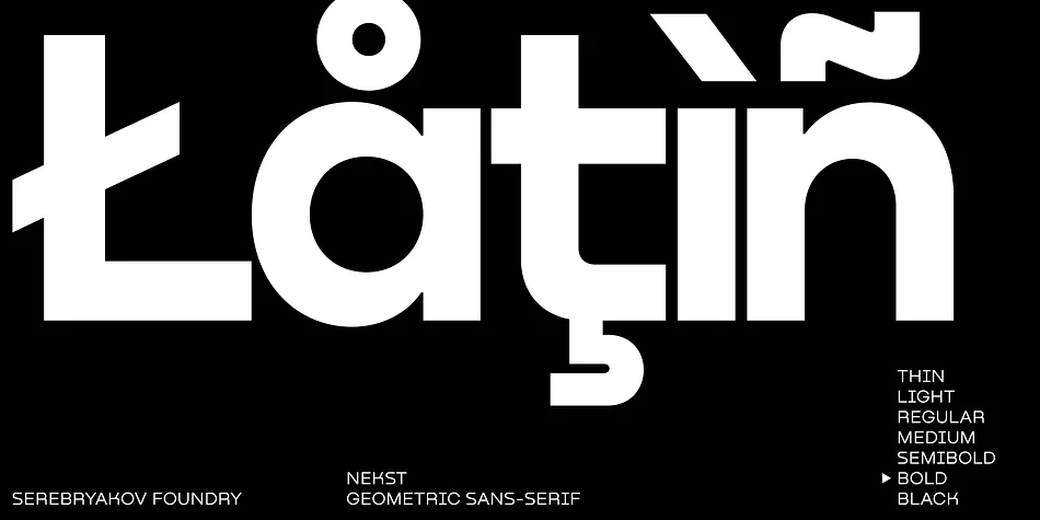 Nekst by Serebryakov — Display Font — thumbnail 6
