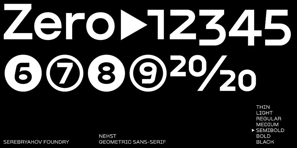 Nekst by Serebryakov — Display Font — thumbnail 8