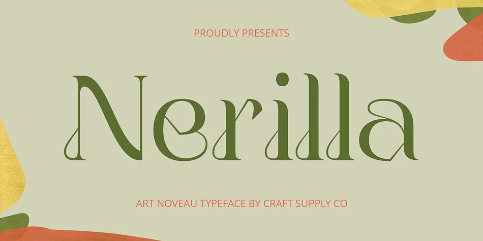Nerilla by Craft Supply Co. — Decorative Font