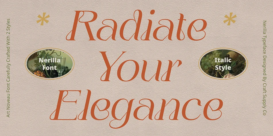 Nerilla by Craft Supply Co. — Decorative Font — thumbnail 2