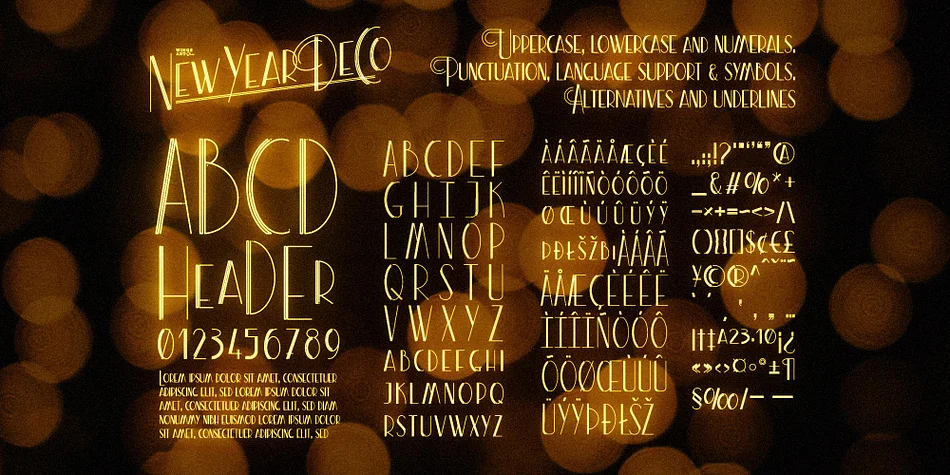 New Year Deco by Wingsart Studio — Decorative Font — thumbnail 2