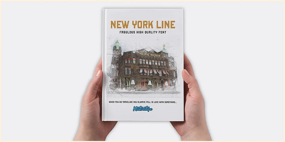 NEW YORK LINE by Kustomtype — Display Font