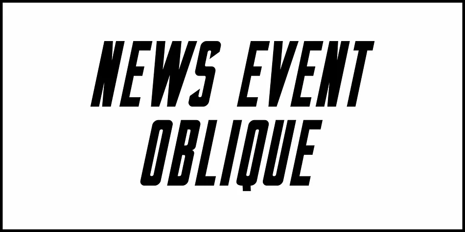 NEWS EVENT JNL by Jeff Levine Fonts — Display Font — thumbnail 4