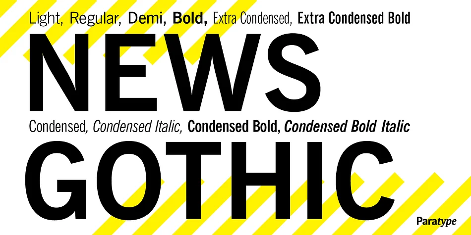 News Gothic by ParaType — Display Font