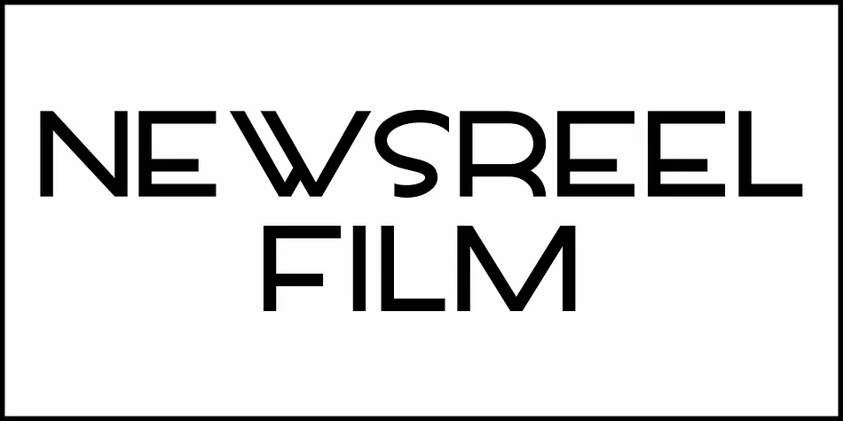 NEWSREEL FILM JNL by Jeff Levine Fonts — Display Font — thumbnail 2