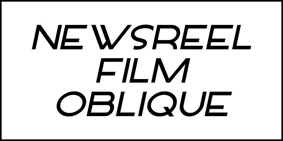 NEWSREEL FILM JNL by Jeff Levine Fonts — Display Font — thumbnail 4