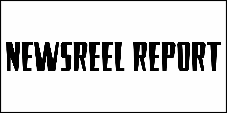 NEWSREEL REPORT JNL by Jeff Levine Fonts — Display Font — thumbnail 2