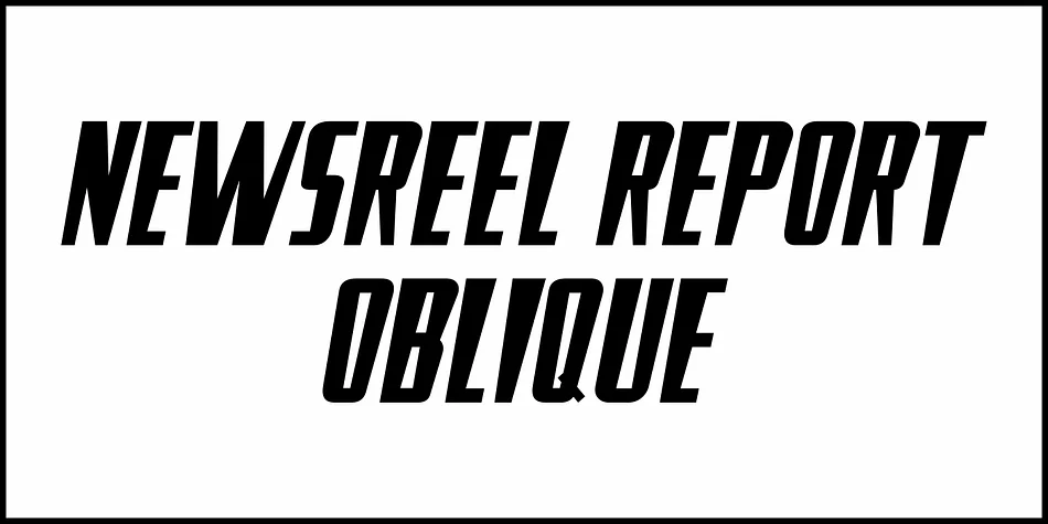 NEWSREEL REPORT JNL by Jeff Levine Fonts — Display Font — thumbnail 4