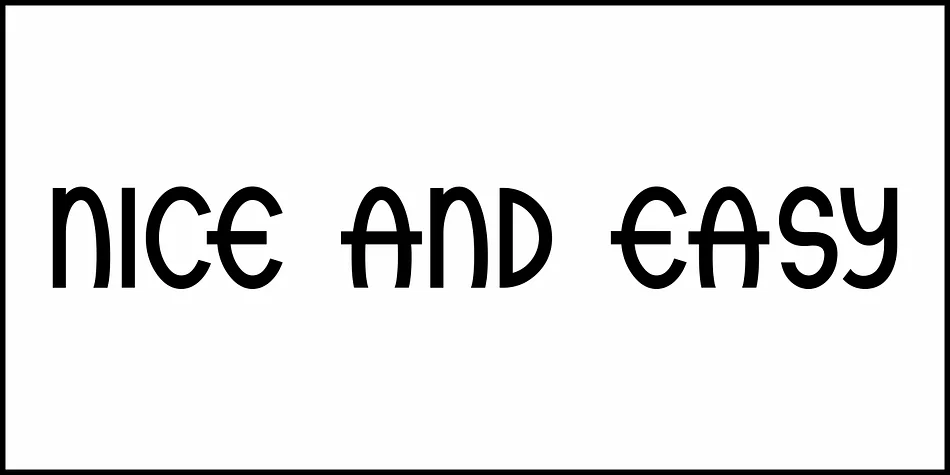 NICE AND EASY JNL by Jeff Levine Fonts — Display Font — thumbnail 2