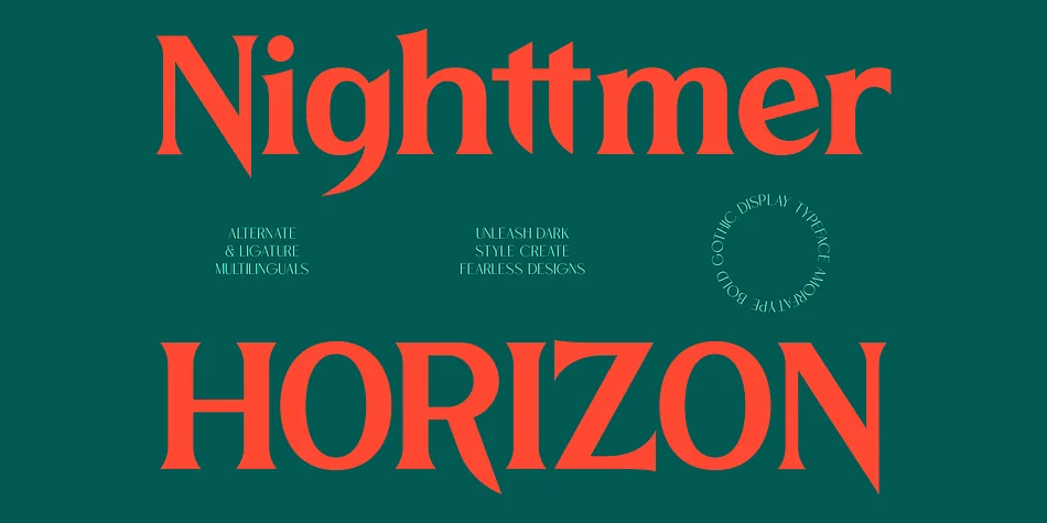 Nighttmer Horizon by AmorfaType β Display Font