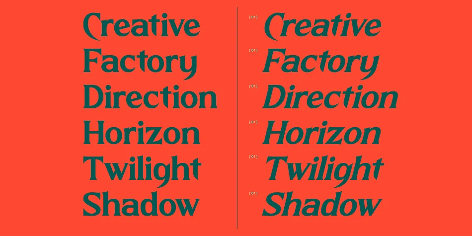 Nighttmer Horizon by AmorfaType — Display Font — thumbnail 5