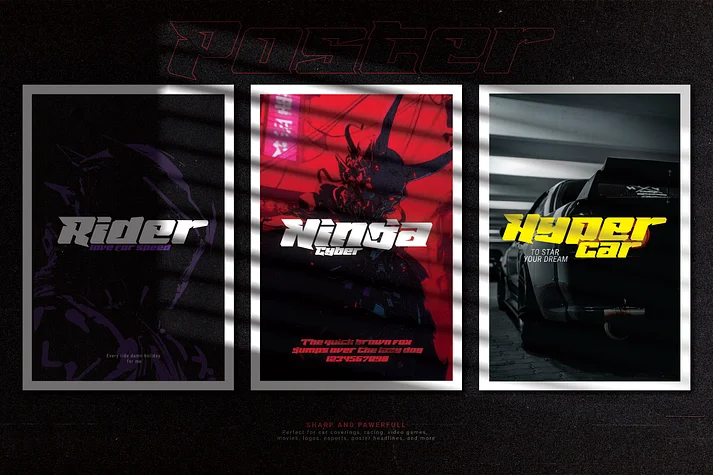 Ninja Cyber by Linecreative — Display Font — thumbnail 3