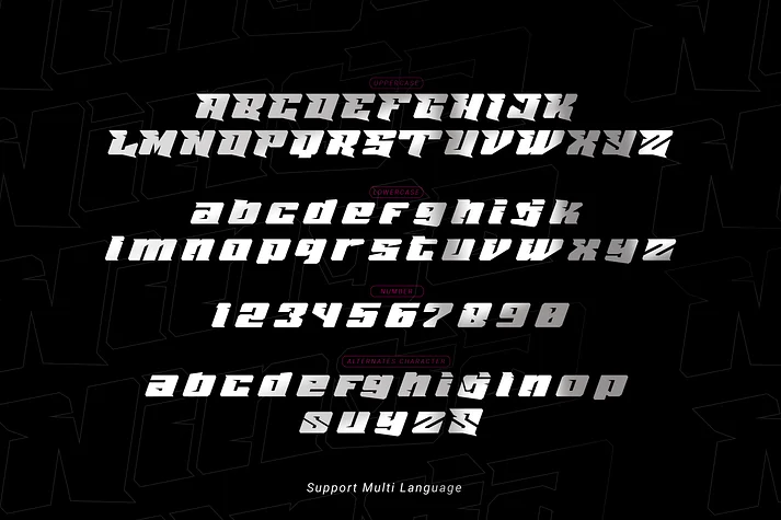 Ninja Cyber by Linecreative — Display Font — thumbnail 7