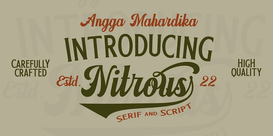 Nitrous by Angga Mahardika — Script Handwritten Font