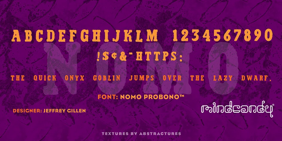 Nomo Probonoβ’ by MINDCANDY β Decorative Font