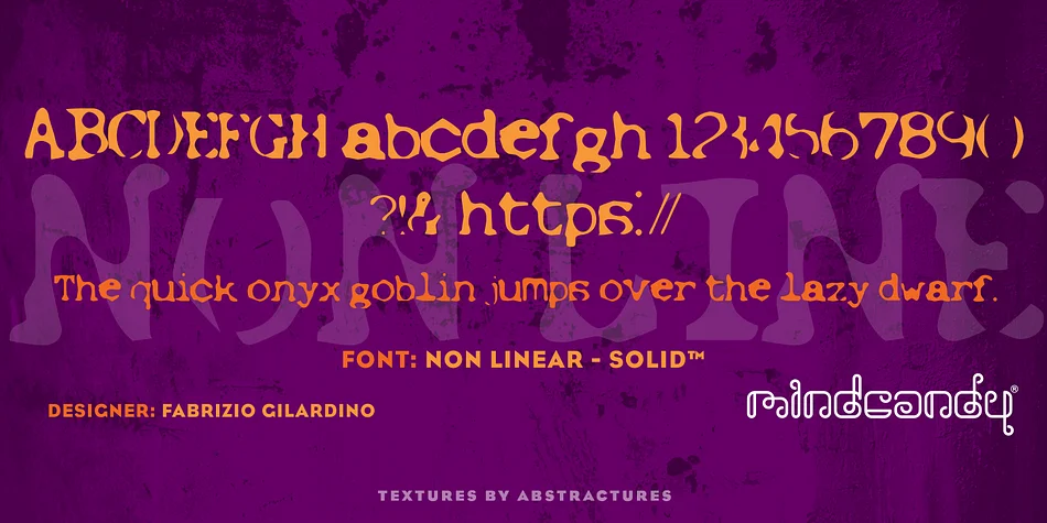 Non-Linear™ by MINDCANDY — Decorative Font
