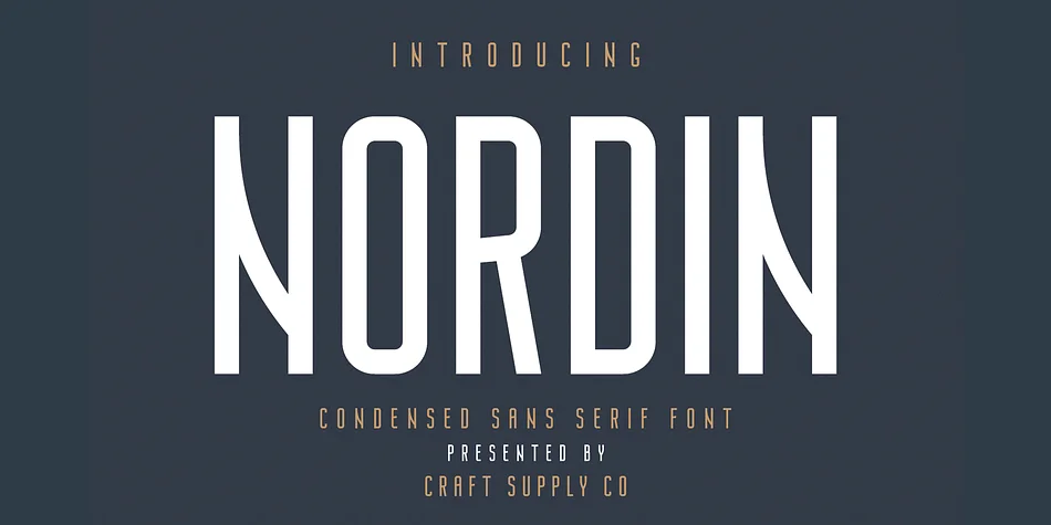 Nordin by Craft Supply Co. — Display Font