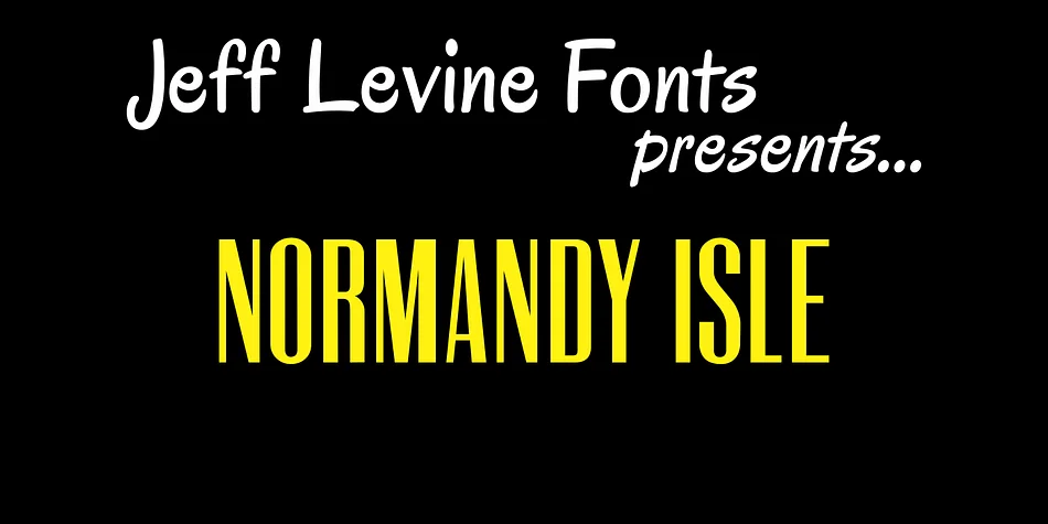 NORMANDY ISLE JNL by Jeff Levine Fonts — Display Font