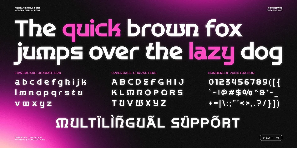 Nortan by roomspace — Display Font — thumbnail 10