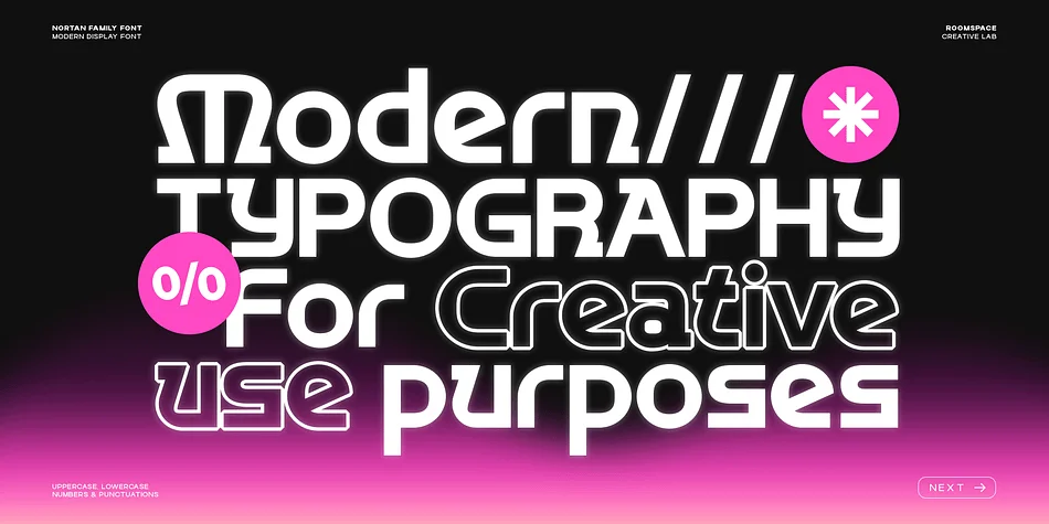 Nortan by roomspace — Display Font — thumbnail 3