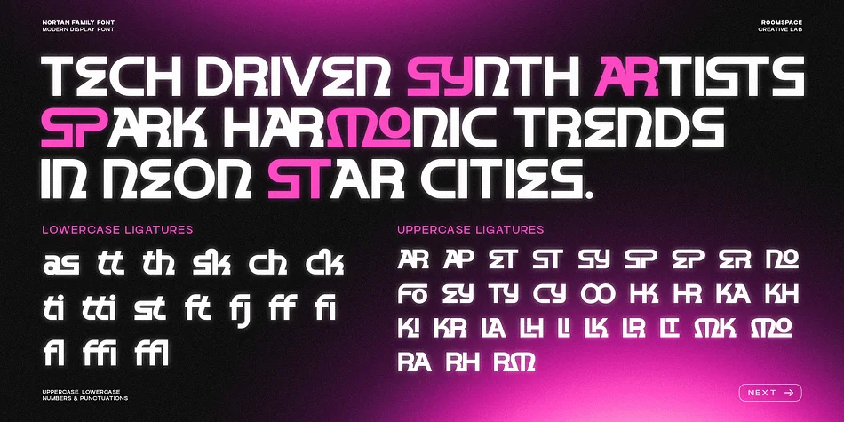 Nortan by roomspace — Display Font — thumbnail 9