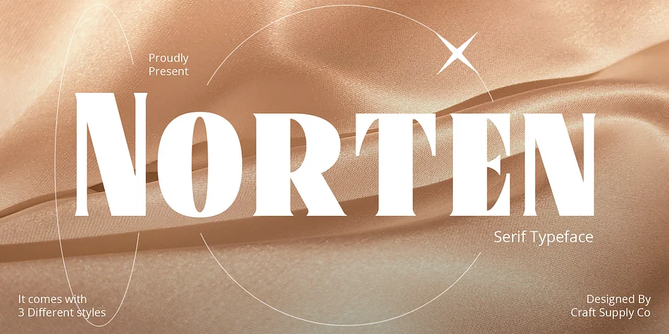 Norten by Craft Supply Co. — Display Font