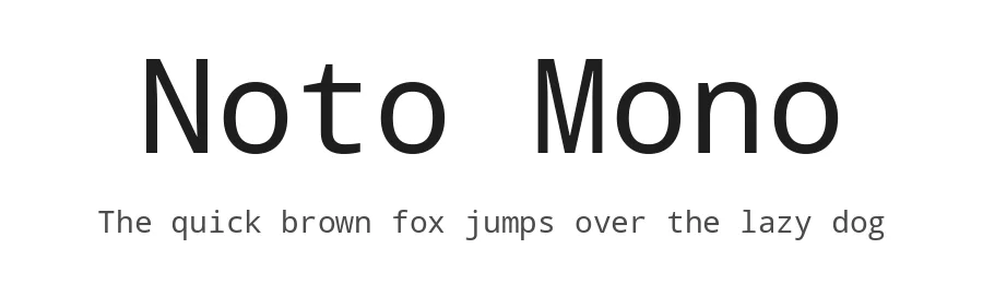 Noto Mono