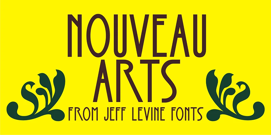 NOUVEAU ARTS JNL by Jeff Levine Fonts — Decorative Font