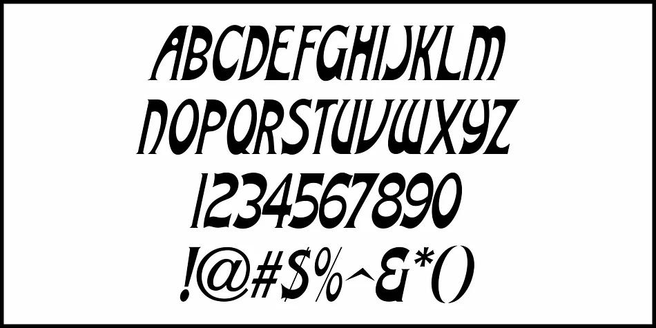 NOUVEAU AUTO JNL by Jeff Levine Fonts — Decorative Font — thumbnail 5