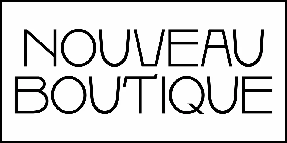 NOUVEAU BOUTIQUE JNL by Jeff Levine Fonts — Decorative Font — thumbnail 2