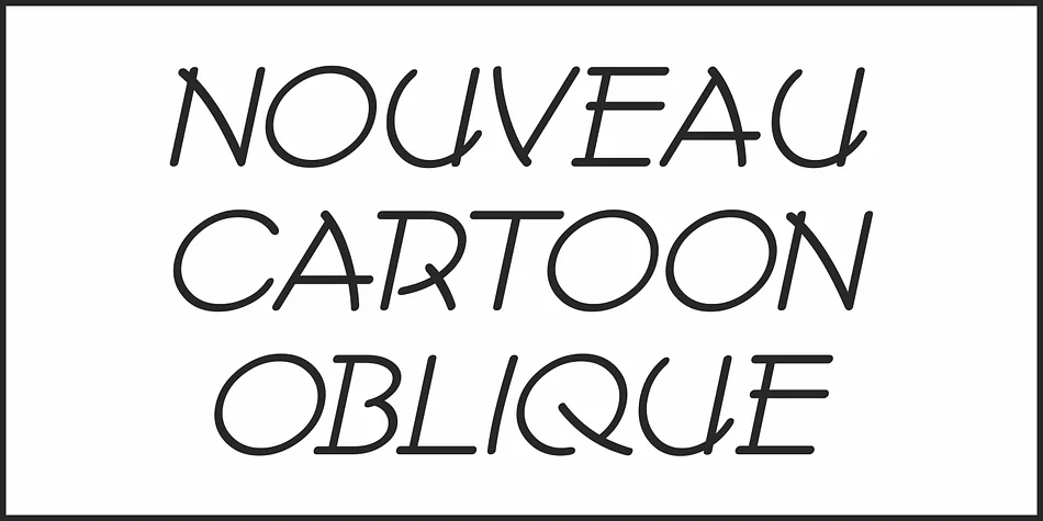NOUVEAU CARTOON JNL by Jeff Levine Fonts — Decorative Font — thumbnail 4