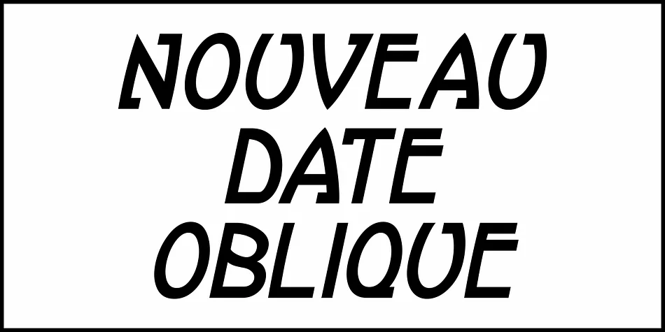 NOUVEAU DATE JNL by Jeff Levine Fonts — Decorative Font — thumbnail 4