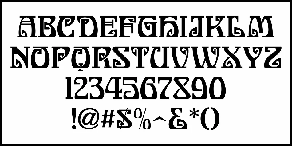 Nouveau Delight JNL by Jeff Levine Fonts — Decorative Font — thumbnail 3