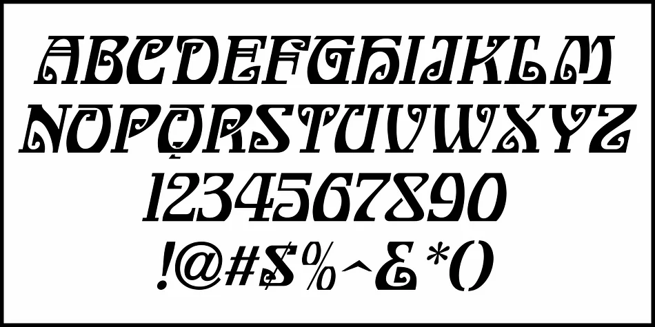 Nouveau Delight JNL by Jeff Levine Fonts — Decorative Font — thumbnail 5