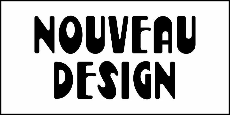 NOUVEAU DESIGN JNL by Jeff Levine Fonts — Decorative Font — thumbnail 2