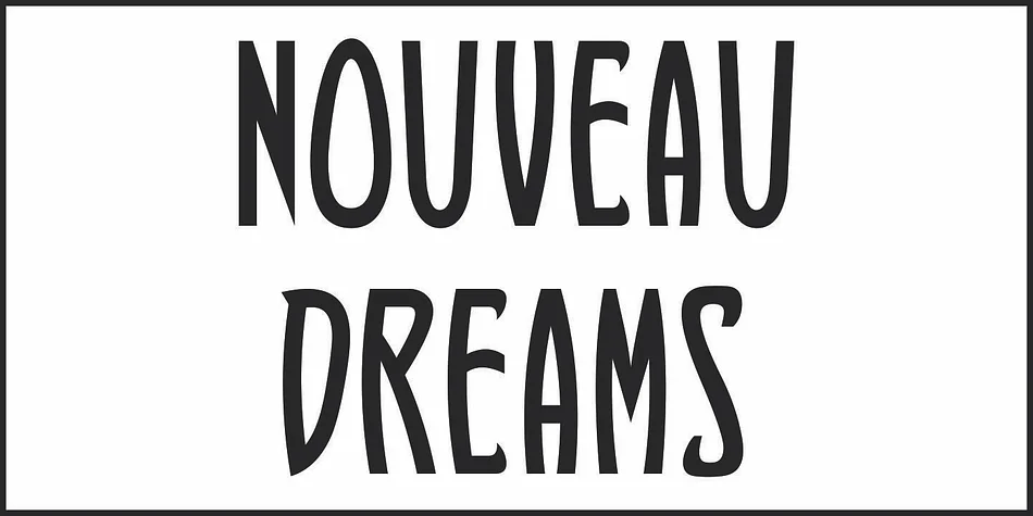 NOUVEAU DREAMS JNL by Jeff Levine Fonts — Decorative Font — thumbnail 2
