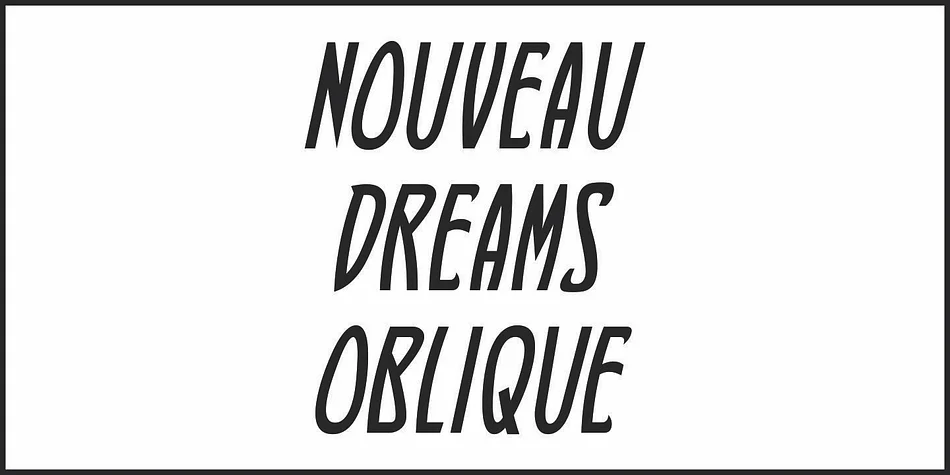NOUVEAU DREAMS JNL by Jeff Levine Fonts — Decorative Font — thumbnail 4