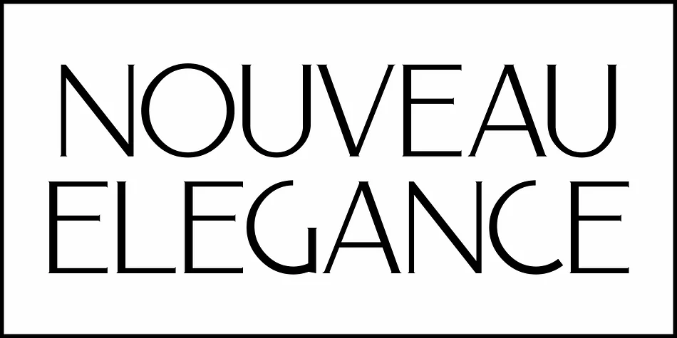 NOUVEAU ELEGANCE JNL by Jeff Levine Fonts — Decorative Font — thumbnail 2