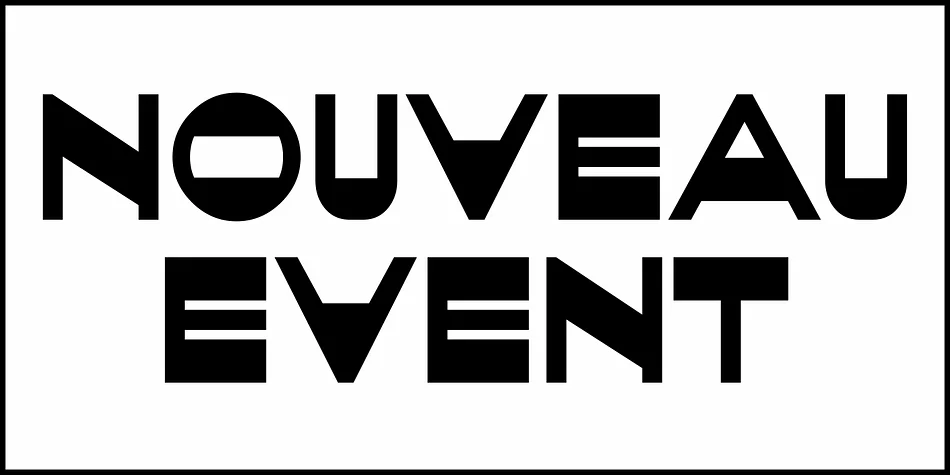 NOUVEAU EVENT JNL by Jeff Levine Fonts — Decorative Font — thumbnail 2