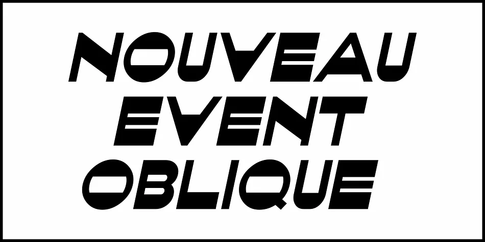 NOUVEAU EVENT JNL by Jeff Levine Fonts — Decorative Font — thumbnail 4