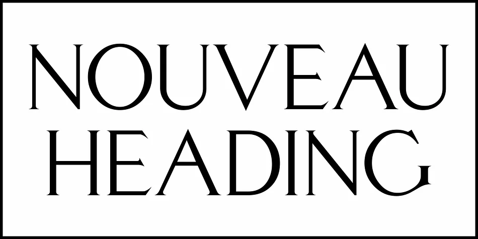NOUVEAU HEADING JNL by Jeff Levine Fonts — Decorative Font — thumbnail 2