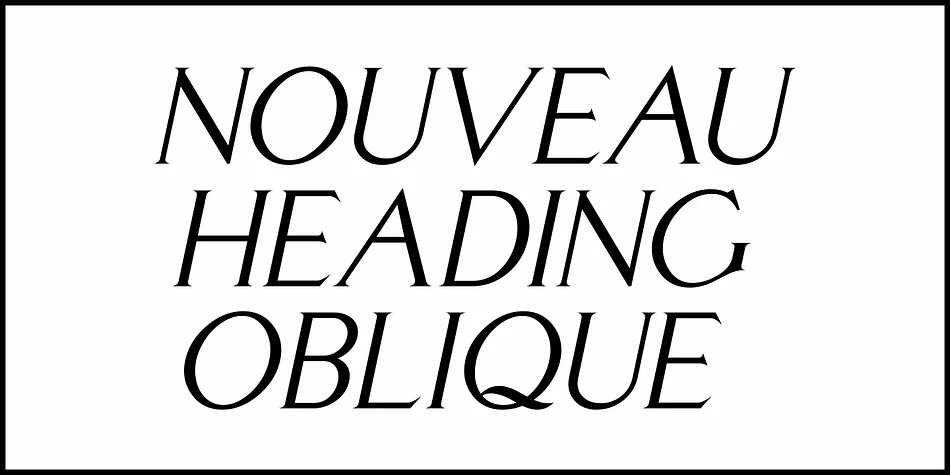 NOUVEAU HEADING JNL by Jeff Levine Fonts — Decorative Font — thumbnail 4
