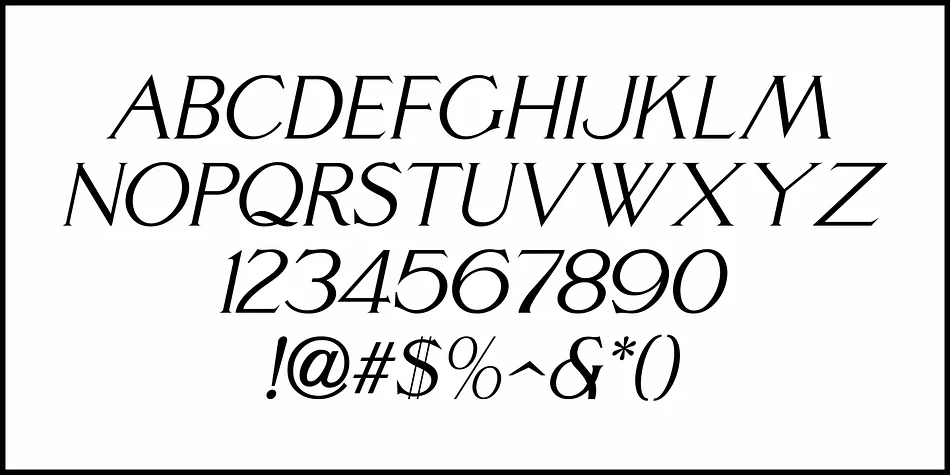 NOUVEAU HEADING JNL by Jeff Levine Fonts — Decorative Font — thumbnail 5