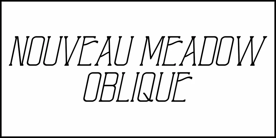NOUVEAU MEADOW JNL by Jeff Levine Fonts — Decorative Font — thumbnail 4