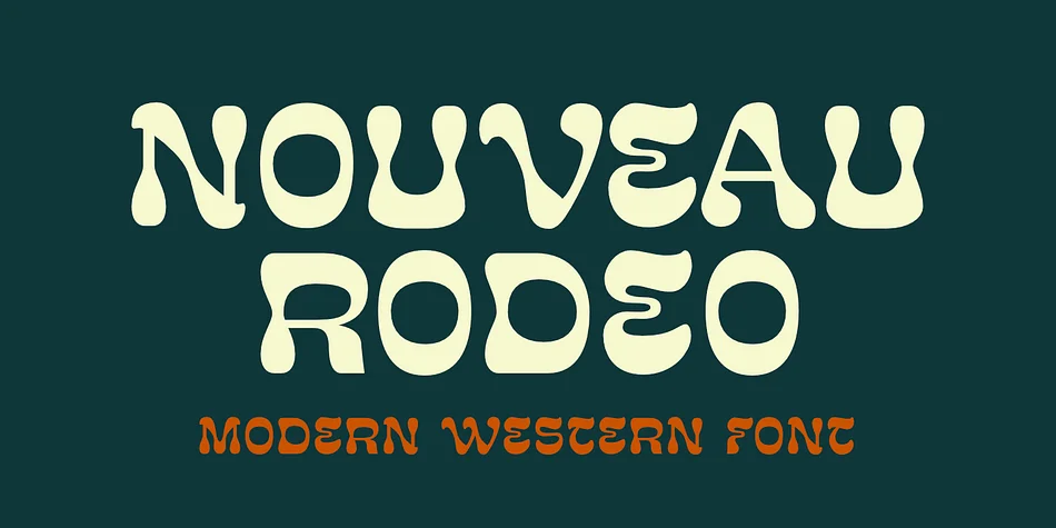 NOUVEAU RODEO by Ian Barnard — Decorative Font