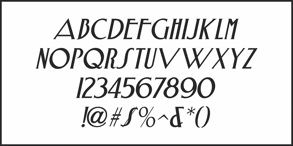NOUVEAU SPURRED JNL by Jeff Levine Fonts — Decorative Font — thumbnail 5