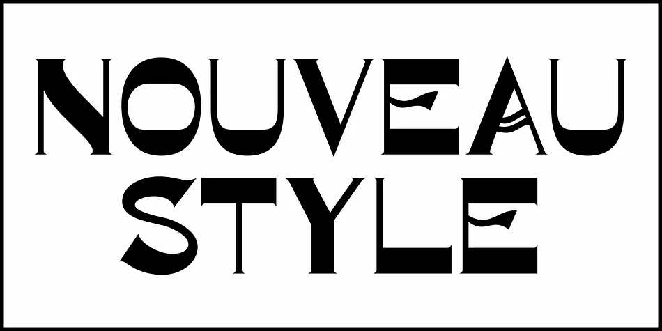 NOUVEAU STYLE JNL by Jeff Levine Fonts — Decorative Font — thumbnail 2
