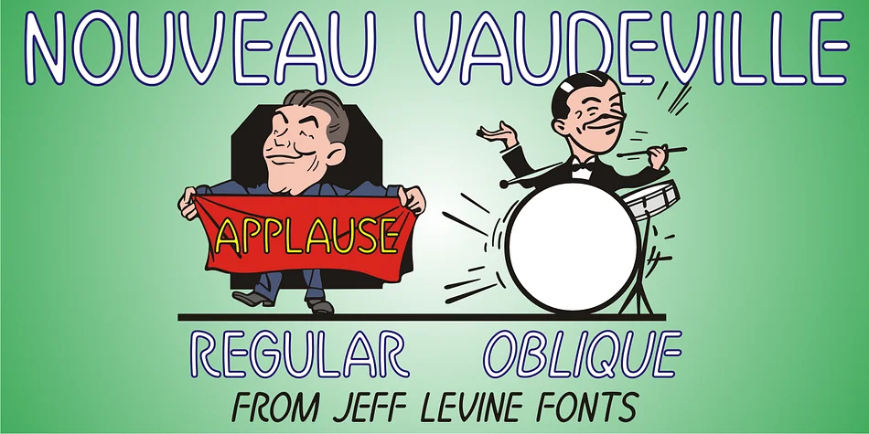 NOUVEAU VAUDEVILLE JNL by Jeff Levine Fonts — Decorative Font